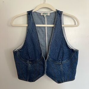 Rockin C, denim vest, size medium
